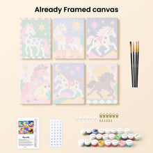 Load image into Gallery viewer, Mini Paint by Numbers Set 15x20cm (6 pieces) - Desert Run