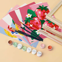 Load image into Gallery viewer, Mini Paint by Numbers Set 15x20cm (6 pieces) - Disco Fruit