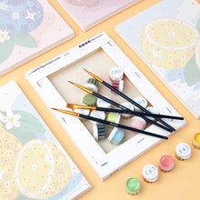 Load image into Gallery viewer, Mini Paint by Numbers Set 15x20cm (6 pieces) - Disco Fruit