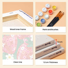 Load image into Gallery viewer, Mini Paint by Numbers Set 15x20cm (6 pieces) - Disco Fruit