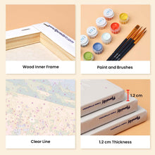 Load image into Gallery viewer, Mini Paint by Numbers Set 15x20cm (6 pieces) - Dreamy Wildflower Meadow