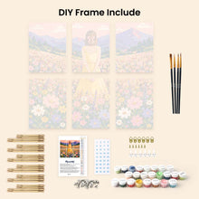 Load image into Gallery viewer, Mini Paint by Numbers Set 15x20cm (6 pieces) - Dreamy Wildflower Meadow