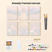 Load image into Gallery viewer, Mini Paint by Numbers Set 15x20cm (6 pieces) - Dreamy Wildflower Meadow