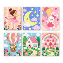 Load image into Gallery viewer, Mini Paint by Numbers Set 15x20cm (6 pieces) - Fairytale Cottage Figured'Art