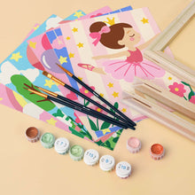 Load image into Gallery viewer, Mini Paint by Numbers Set 15x20cm (6 pieces) - Fairytale Cottage