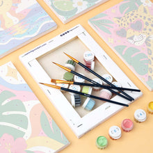 Load image into Gallery viewer, Mini Paint by Numbers Set 15x20cm (6 pieces) - Good Vibes