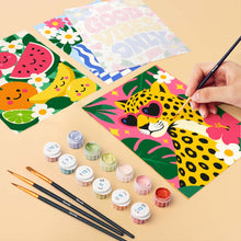 Load image into Gallery viewer, Mini Paint by Numbers Set 15x20cm (6 pieces) - Good Vibes
