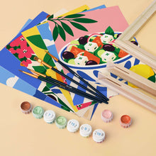 Load image into Gallery viewer, Mini Paint by Numbers Set 15x20cm (6 pieces) - Greek Summer