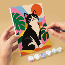 Load image into Gallery viewer, Mini Paint by Numbers Set 15x20cm (6 pieces) - Groovy Cats