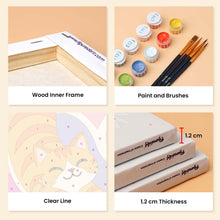 Load image into Gallery viewer, Mini Paint by Numbers Set 15x20cm (6 pieces) - Groovy Cats