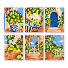 Load image into Gallery viewer, Mini Paint by Numbers Set 15x20cm (6 pieces) - Italian Lemon Garden Figured'Art