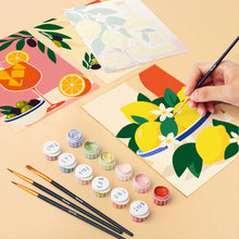 Load image into Gallery viewer, Mini Paint by Numbers Set 15x20cm (6 pieces) - La Dolce Vita