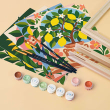 Load image into Gallery viewer, Mini Paint by Numbers Set 15x20cm (6 pieces) - Lemon Folk Art