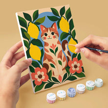 Load image into Gallery viewer, Mini Paint by Numbers Set 15x20cm (6 pieces) - Lemon Folk Art