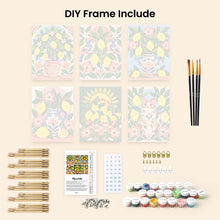 Load image into Gallery viewer, Mini Paint by Numbers Set 15x20cm (6 pieces) - Lemon Folk Art