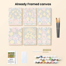 Load image into Gallery viewer, Mini Paint by Numbers Set 15x20cm (6 pieces) - Lemon Folk Art