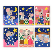 Load image into Gallery viewer, Mini Paint by Numbers Set 15x20cm (6 pieces) - Little Mouse Stories Figured'Art