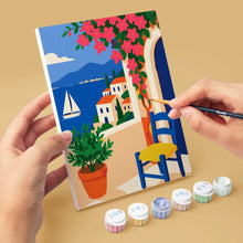 Load image into Gallery viewer, Mini Paint by Numbers Set 15x20cm (6 pieces) - Mediterranean Summer Moments