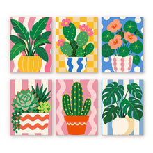 Load image into Gallery viewer, Mini Paint by Numbers Set 15x20cm (6 pieces) - Potted Plants Figured'Art