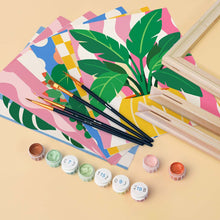 Load image into Gallery viewer, Mini Paint by Numbers Set 15x20cm (6 pieces) - Potted Plants