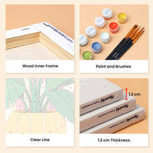 Load image into Gallery viewer, Mini Paint by Numbers Set 15x20cm (6 pieces) - Potted Plants