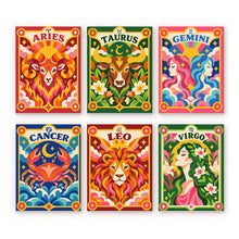Load image into Gallery viewer, Mini Paint by Numbers Set 15x20cm (6 pieces) - Retro Zodiac 1 Figured'Art