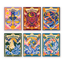 Load image into Gallery viewer, Mini Paint by Numbers Set 15x20cm (6 pieces) - Retro Zodiac 2 Figured'Art