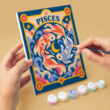 Load image into Gallery viewer, Mini Paint by Numbers Set 15x20cm (6 pieces) - Retro Zodiac 2