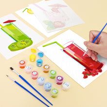Load image into Gallery viewer, Mini Paint by numbers 15x20cm (6 pieces) - Fresh Fruit Juices