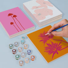 Load image into Gallery viewer, Mini Paint by numbers 15x20cm (6 pieces) - Modern Floral Prints