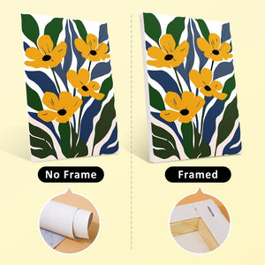 Paint by Numbers – 6 Canvas Set | Colorful Floral Patterns