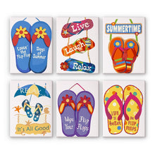 Load image into Gallery viewer, Paint by Numbers – 6 Canvas Set | Flip-Flop Summer Signs Figured'Art