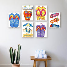 Load image into Gallery viewer, Mini Paint by numbers 15x20cm (6 pieces) - Flip-Flop Summer Signs