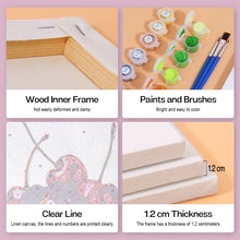 Load image into Gallery viewer, Mini Paint by numbers 15x20cm (6 pieces) - Disco Fruits