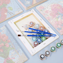 Load image into Gallery viewer, Mini Paint by numbers 15x20cm (6 pieces) - Flower Bouquets in the Sky