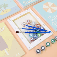 Load image into Gallery viewer, Mini Paint by numbers 15x20cm (6 pieces) - Summer Holiday Posters