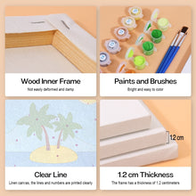 Load image into Gallery viewer, Mini Paint by numbers 15x20cm (6 pieces) - Summer Holiday Posters