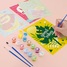 Load image into Gallery viewer, Mini Paint by numbers 15x20cm (6 pieces) - Good Vibes Summer