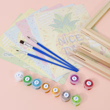 Load image into Gallery viewer, Mini Paint by numbers 15x20cm (6 pieces) - Good Vibes Summer