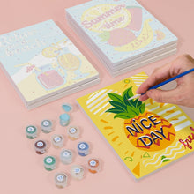 Load image into Gallery viewer, Mini Paint by numbers 15x20cm (6 pieces) - Good Vibes Summer