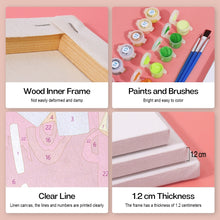 Load image into Gallery viewer, Mini Paint by numbers 15x20cm (6 pieces) - Fruity Drinks