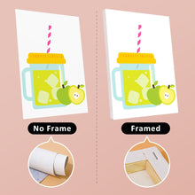 Load image into Gallery viewer, Mini Paint by numbers 15x20cm (6 pieces) - Fruit Mason Jar Juices