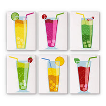 Load image into Gallery viewer, Paint by Numbers – 6 Canvas Set | Sparkling Fruit Drinks Figured'Art