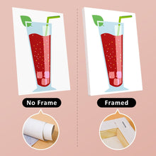 Load image into Gallery viewer, Mini Paint by numbers 15x20cm (6 pieces) - Sparkling Fruit Drinks
