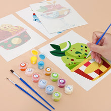 Load image into Gallery viewer, Mini Paint by numbers 15x20cm (6 pieces) - Ice Cream Sundaes