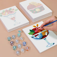 Load image into Gallery viewer, Mini Paint by numbers 15x20cm (6 pieces) - Ice Cream Sundaes