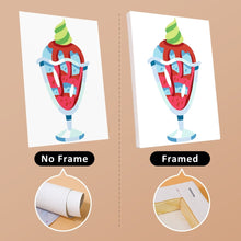 Load image into Gallery viewer, Mini Paint by numbers 15x20cm (6 pieces) - Ice Cream Sundaes