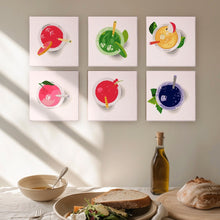 Load image into Gallery viewer, Mini Paint by numbers 15x15cm (6 pieces) - Color Pop Refreshers
