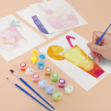 Load image into Gallery viewer, Mini Paint by numbers 15x20cm (6 pieces) - Tropical Pop Drinks