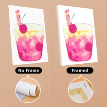 Load image into Gallery viewer, Mini Paint by numbers 15x20cm (6 pieces) - Tropical Pop Drinks